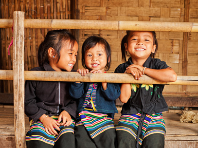 croisière laos - enfants